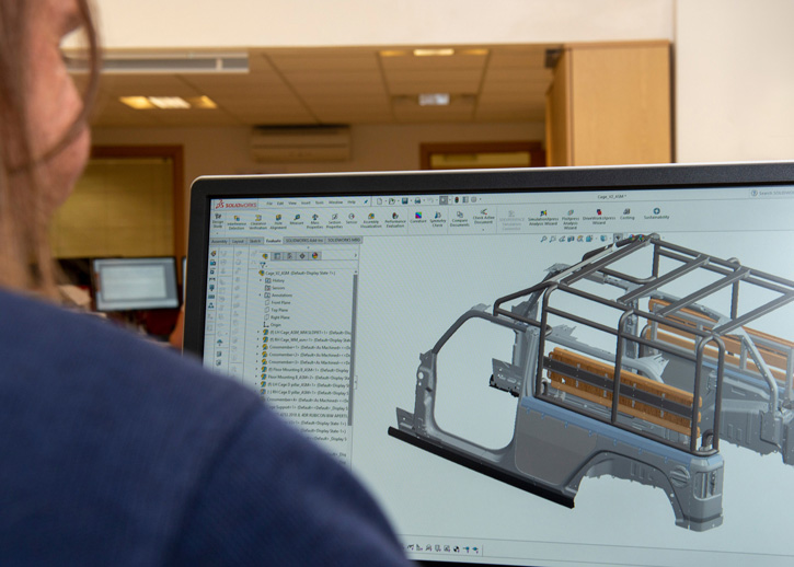 Computer screen displaying AADS Jeep modification software